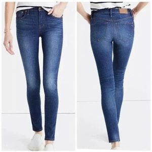 Madewell Blue Medium Wash High Rise Skinny Skinny Jeans Size 26